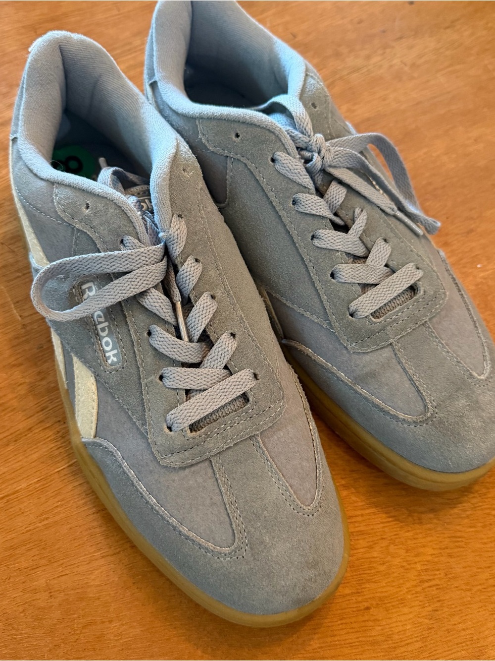 Reebok Forte Lounger Blue Suede Sneakers Tennis Shoes Size 8